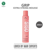 Schwarzkopf Professional OSiS+ Grip Extra Strong Hair Styling Mousse I For Volume and Natural Shine | Frizz Control | Extra strong Hold | 200 ml